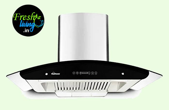 Sunflame 90cm 1100 Auto Clean Ductless Chimney