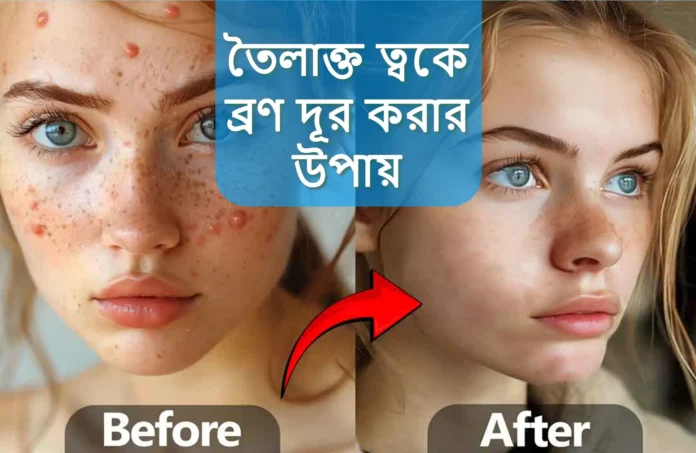 তৈলাক্ত ত্বকে ব্রণ দূর করার উপায়